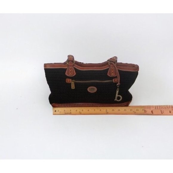 B.O.C Born Concept Faux Leather Woven Knit Shoulder Bag - Picture 13 of 13